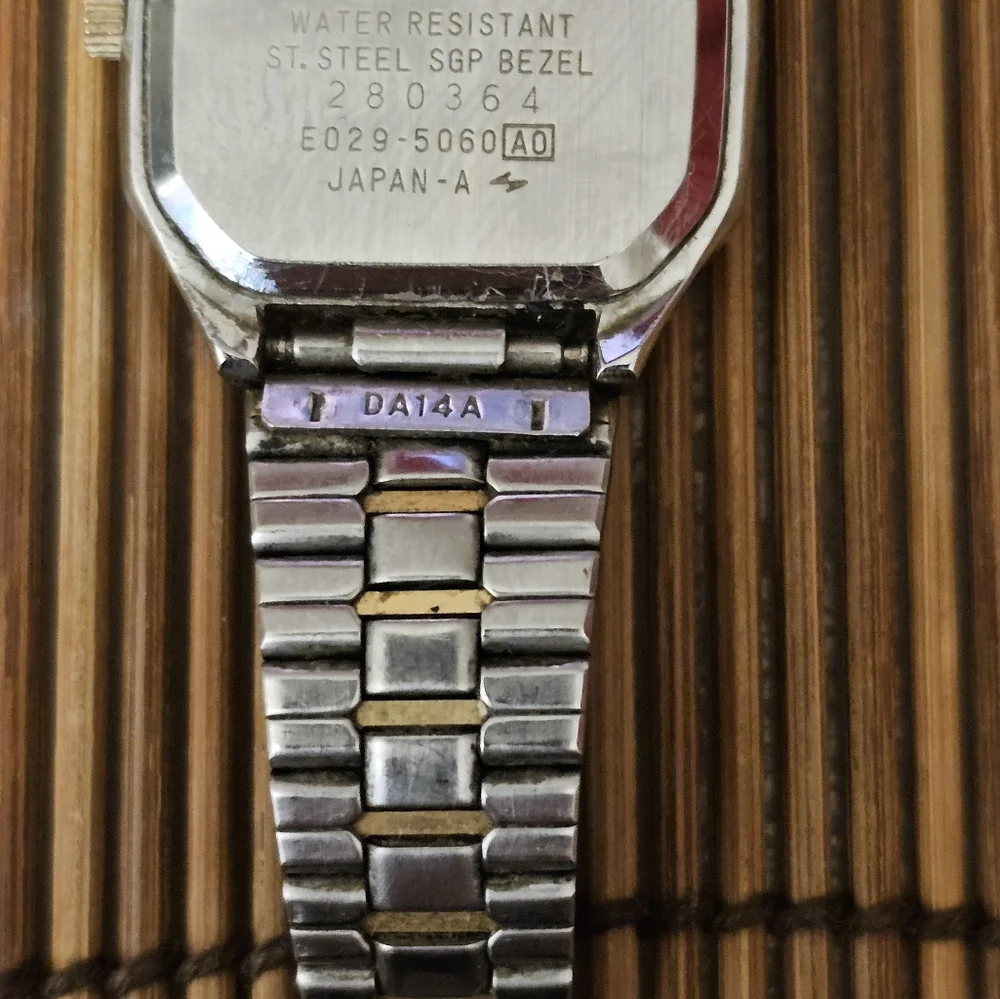 Seiko Two-Tone Silver and Gold Analog-Digital Women's Watch